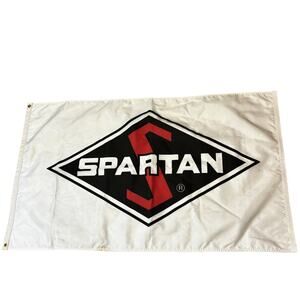 Spartan Truck Chassis Promo Banner Double Sided 32x56 Brass Grommets Parts RARE